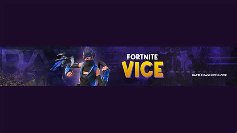 Fortnite Vice Gaming Youtube Banner Template Tubeskills