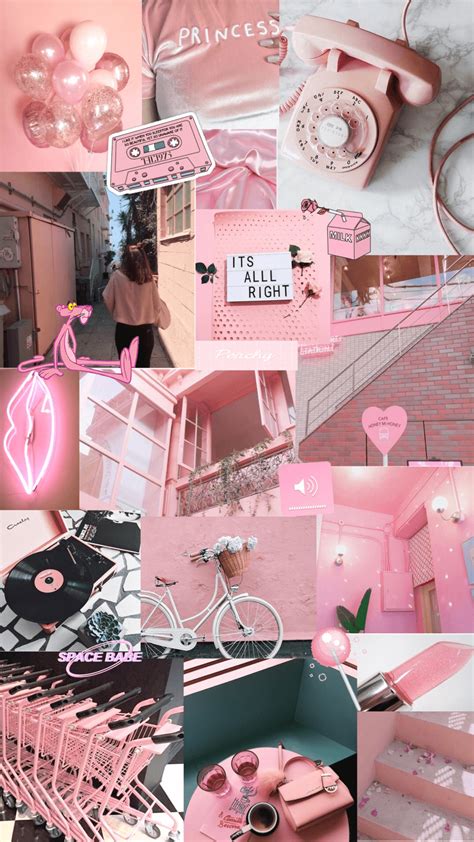Aesthetic Pink Collage Wallpapers Top Những Hình Ảnh Đẹp