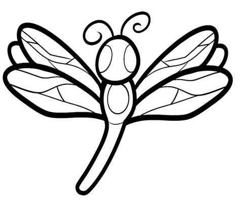 Dragon fly coloring pages for kids online. Dragonfly Coloring Page - ClipArt Best