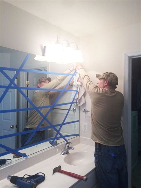 How To Safely And Easily Remove A Large Bathroom Builder Mirror From
