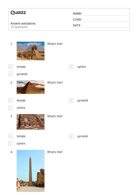50 Ancient Civilizations Worksheets On Quizizz Free And Printable