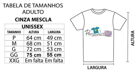 Camiseta Personalizada Cinza Mescla Frente E Costas Elo7