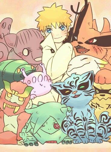Little Naruto and the tailed beasts | Naruto, Chibi ...