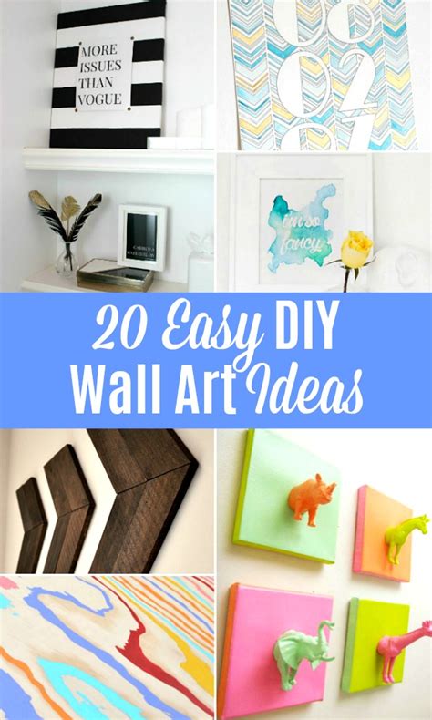 Easy Diy Wall Art Diy Easy Wall Simple Artwork Shoebox Paintings