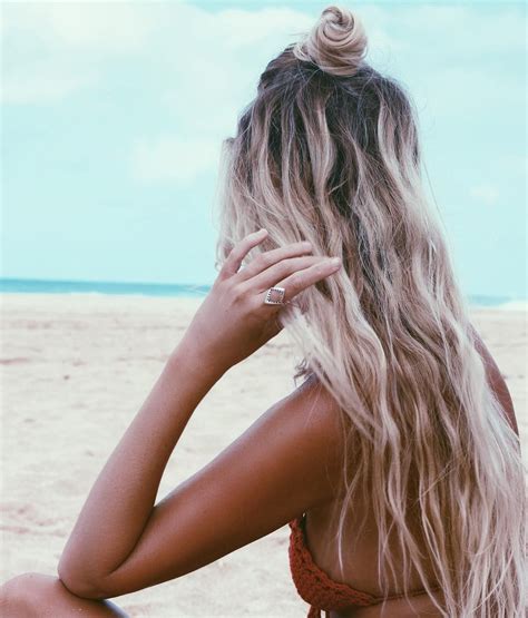Beach Waves Long Hair Beachy Hair Beach Curls Messy Beach Hair Beach Bun Long Beach Summer