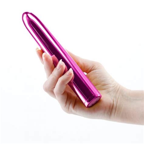 Chroma 7 Rechargeable Classic Vibe Chrome Pink Sex Toys At Adult Empire