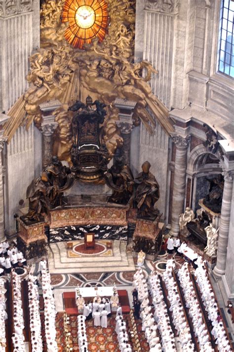 There are a lot of architectural ensembles in st. St. Peter's Basilica - Pontifical North American College