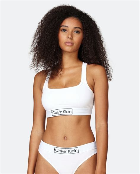 Calvin Klein Underwear Bra Reimagined Heritage Bralette White Women