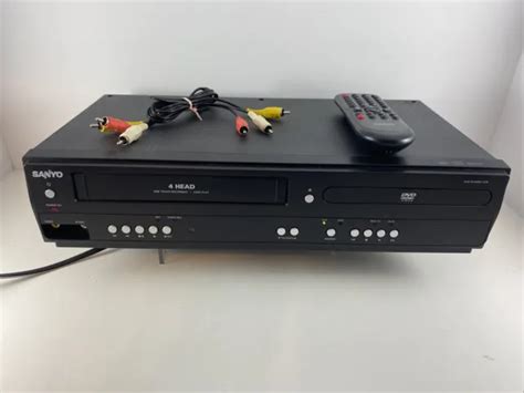 Sanyo Fwdv F Dvd Vcr Combo Unit Vhs Player Video Cassette Recorder W