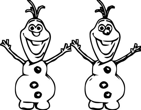 Draw Olaf Frozen Coloring Page Wecoloringpage Com
