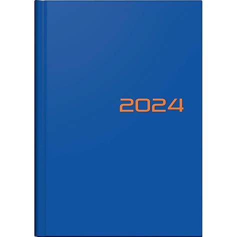 Wochenkalender Buchkalender 2024 Modell 796 Balacron Einband Blau