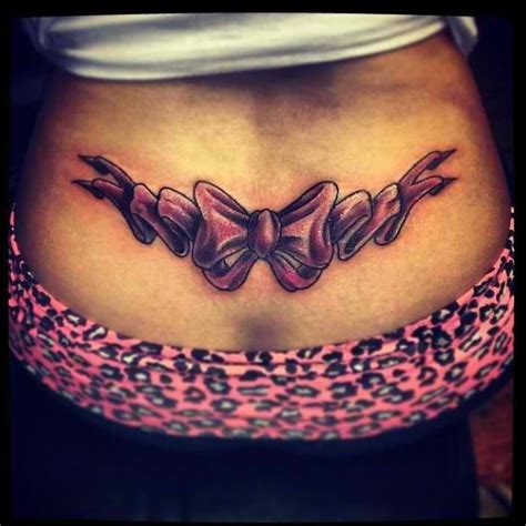 Love This Bow Tattoo So Cute Bow Tattoo Designs Tramp Stamp
