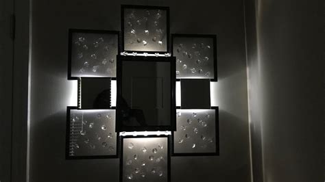 So happy to share this one with you all!it was so easy and looks soooo lux!update: Dollar Tree Diy | GLAM LIGHTED WALL MIRROR - YouTube