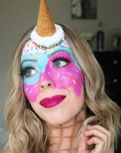 Melting Ice Cream Makeup Halloween Tutorial Kindly Unspoken