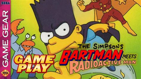 The Simpsons Bartman Meets Radioactive Man Sega Game Gear Gameplay