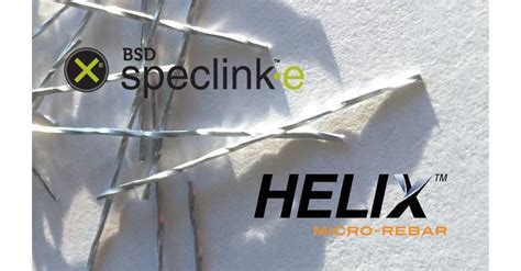 Helix™ Micro Rebar Now Available In Bsd Speclink E