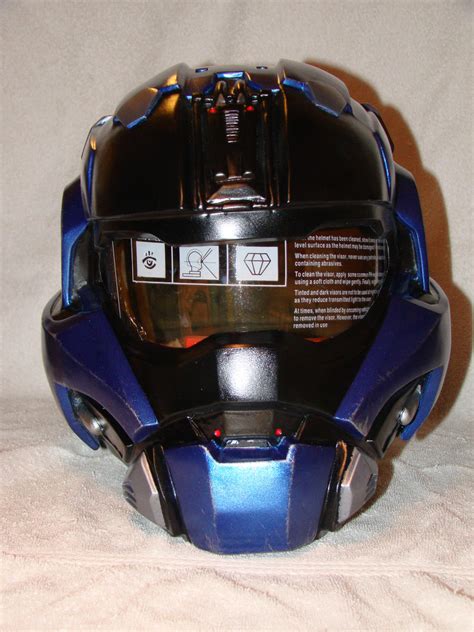 Halo Reach Carter Commando Helmet Front View Finis By Hyperballistik On