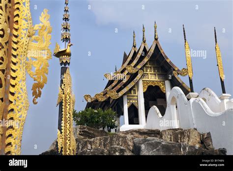 Buddhistic Temple At Nong Nooch Tropical Botanical Garden Near Pattaya