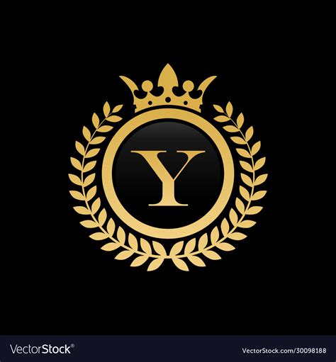 Letter Y Crown Logo Royalty Free Vector Image Vectorstock