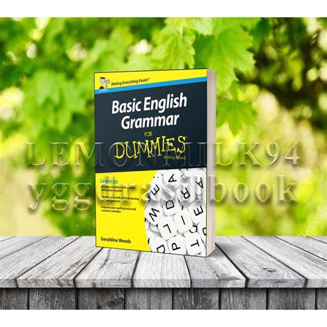 Basic English Grammar For Dummies By Geraldine Woods Shopee Philippines