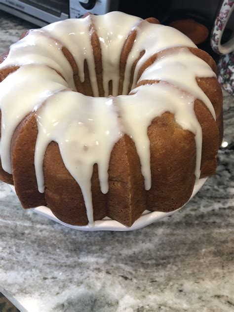 Sour Cream Peach Pound Cake With Drizzle Gluten Free July