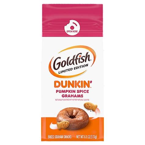 Goldfish Grahams Limited Edition Dunkin Pumpkin Spice Grahams Snack