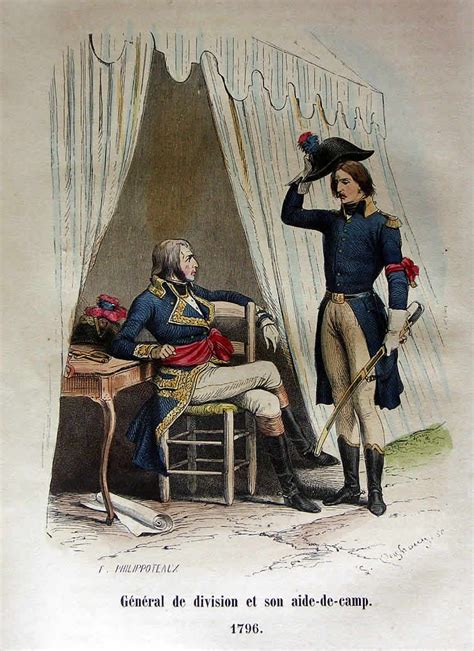 Général De Division Mit Aide De Camp 1796 Historical Art European