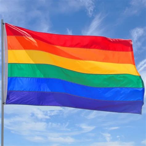 10pcs 90x150cm Rainbow Flags And Banners 3x5 Ft Polyester Lesbian Gay