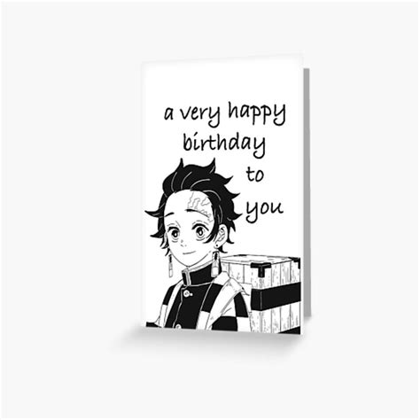 Happy Birthday Greeting Card Very Happy Birthday Slayer Demon