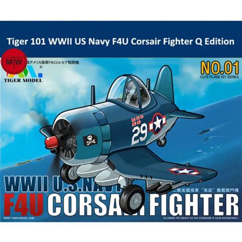 TIGER MODEL 101 WWII US Navy F4U Corsair Fighter Cute Series Assembly