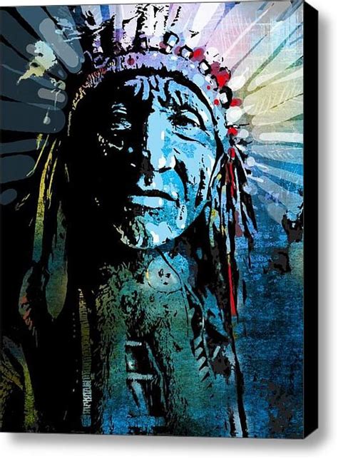 Sioux Indian Canvas Print Canvas Art By Paul Sachtleben Native