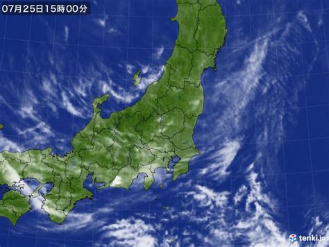 過去の気象衛星(東日本)(2018年07月25日) - 日本気象協会 tenki.jp