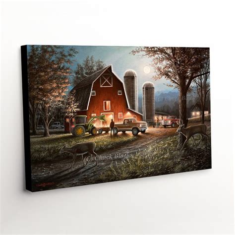 Red Barn Canvas Print Farm Canvas Art Canvas Art Prints Landscape