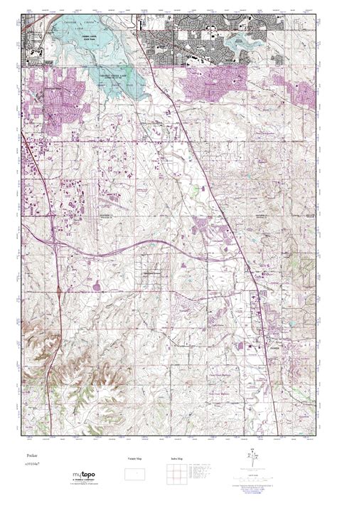 Mytopo Parker Colorado Usgs Quad Topo Map