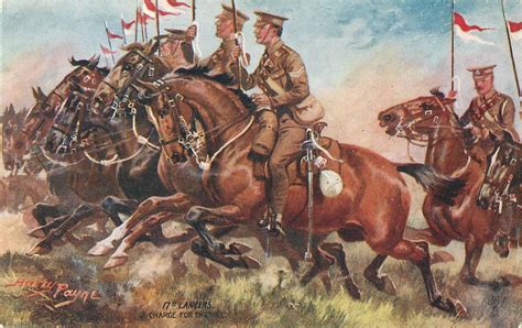 British 17th The Duke Of Cambridges Own Lancers A Charge For The