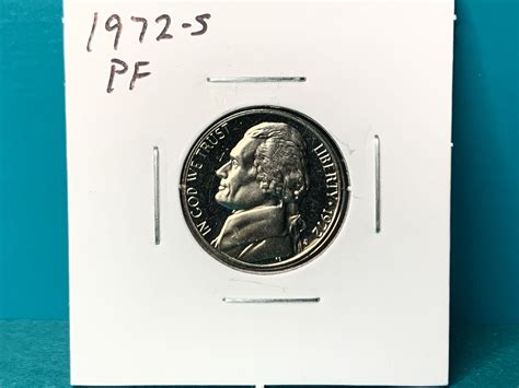 1972 S Nickel With Losing Part Of Plate Value Error