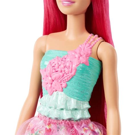barbie dreamtopia princess doll dark pink hair smyths toys uk
