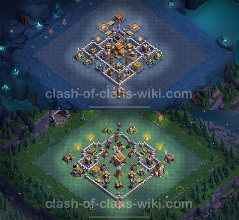 Top Builder Hall Level 9 Anti Everything Base With Link Clash Of
