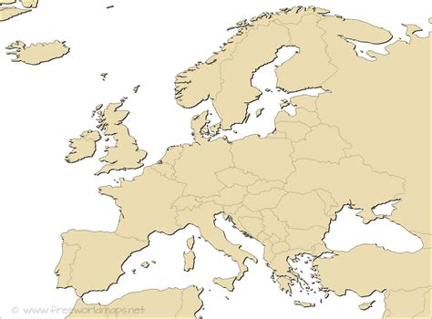 Printable High Quality World Political Map Blank