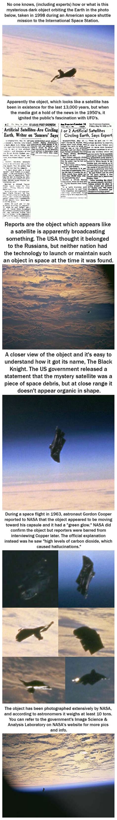 13000 Year Old Black Knight Satellite Spotted In Front Of The Iss