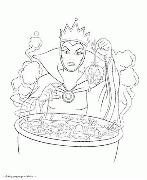 Evil Queen Coloring Pages at GetColorings.com | Free printable