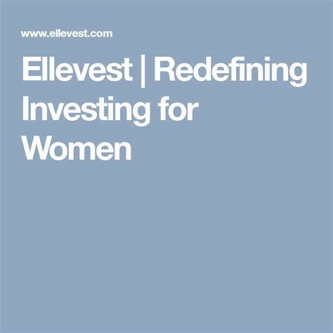Ellevest Redefining Investing For Women Investing Career Coach