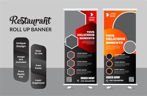 Roll up banner design print template set 2049124 Vector Art at Vecteezy