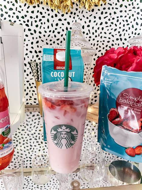 Diy Pink Drink Recipe Starbucks — Topknots And Pearls Starbucks