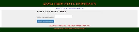 Akwa Ibom State University 20172018 First Batch Admission List