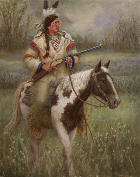 Lakota Hunter Oil By George Paliotto Kp American Fine Art Native