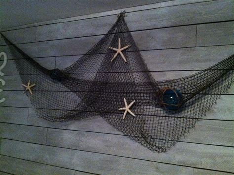 Beach decor net 1pc ocean theme fish decorative nautical seaside sea decoration htb1btq fishnet. Fish net wall decor. | Fishing net wall decor, Fish net decor, Nautical bathroom decor