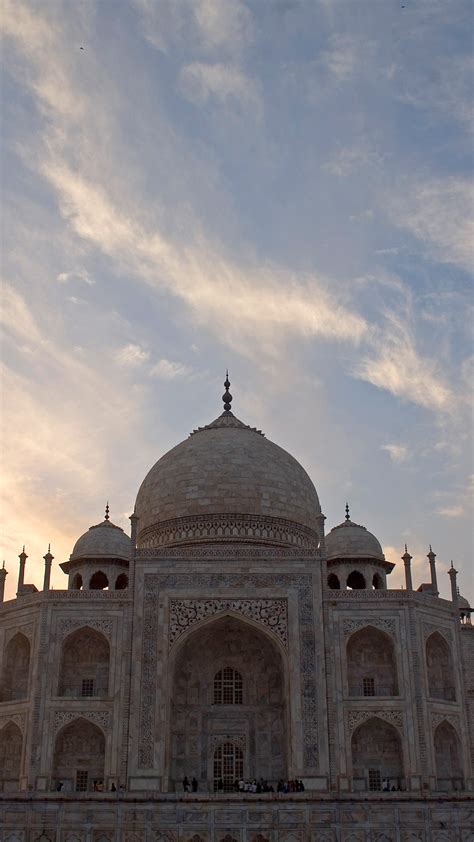Taj Mahal With Sunset Behind It Agra Uttar Pradesh India Windows