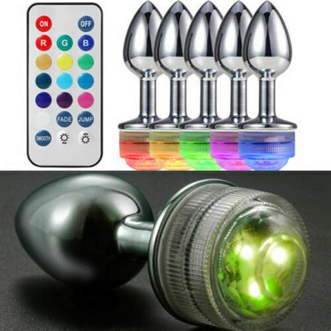 Butt Plug Led Light Up Anal Sex Toy Bdsm Anal Play Toy For Her Etsy