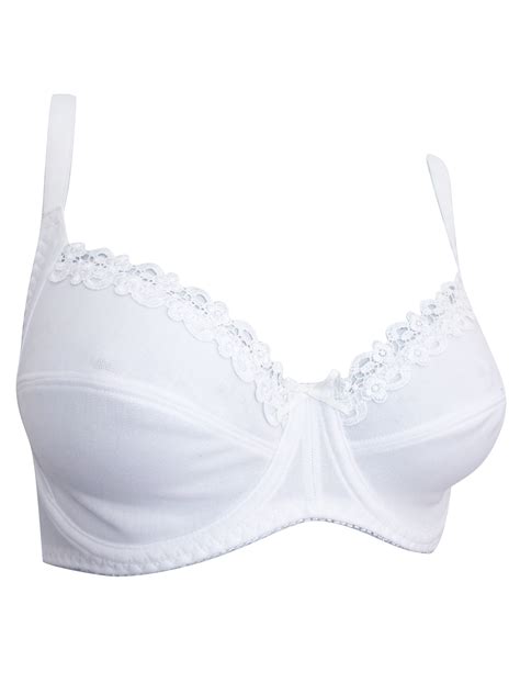 Naturana Naturana White Soft Cup Underwired Full Cup Bra Size 34